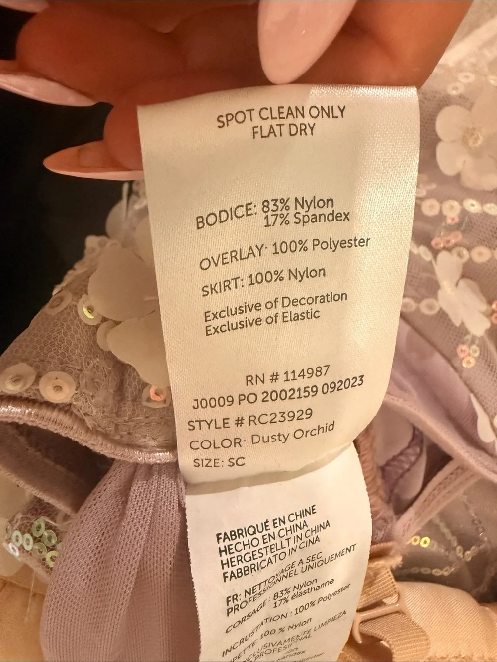 Ballet costume - lilac purple